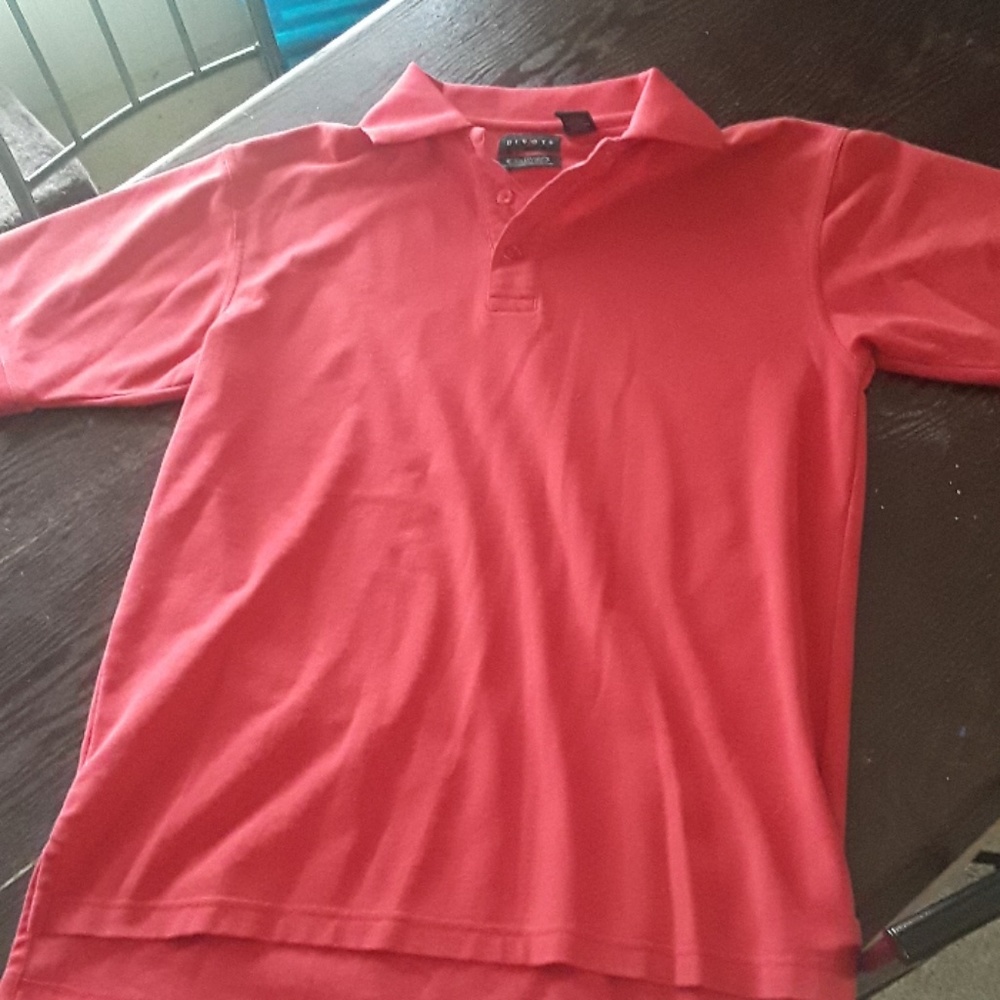Men's red polo